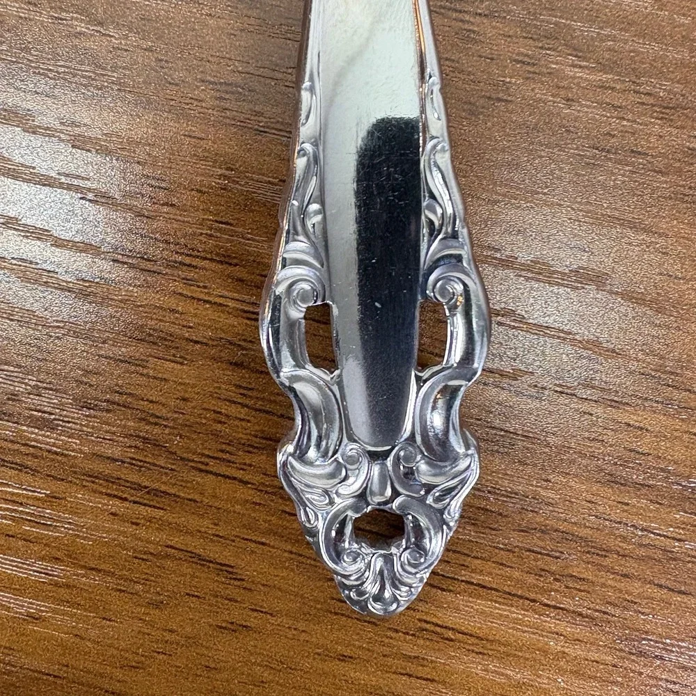 Gorham Stainless Michelangelo Meat Fork and Table Spoon Vintage 8.5